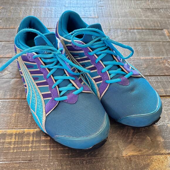 Puma IOCELL 1.0 Womens Purple Running Shoes Size 9 Air Shocks - Picture 1 of 8